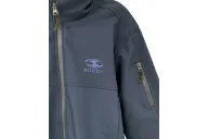 Zip pocket left sleeve detail - Navy Softshell Jacket - Women