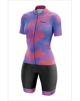 Women's Pixel Cycling Kit – Optimise Jersey & Bib Shorts