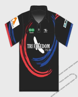 Tri Freedom Men's Sport Polo Shirt | Triathlon Gear
