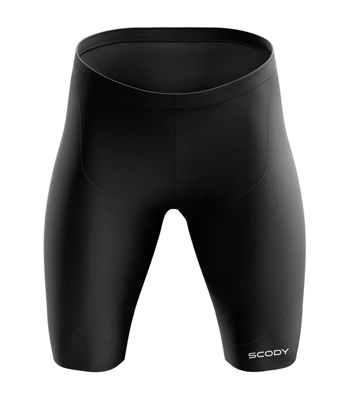 Compression Tights, Mid Thigh, Black - Men