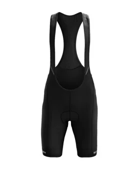 Men's Cycling Bib Shorts - Pure Black with Askin Cuff