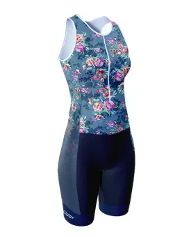 Women’s Triathlon Suit - Front Zip - Briar Rose | SCODY