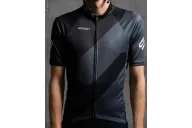 Black Cycle Jersey with Grey Slide detail | Cycling Clothing
