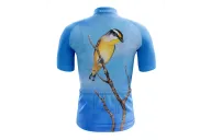 Australian Artist Cycle Jersey featuring a bright Pardalote perched on a branch against the blue Australian sky | Cycling Gear