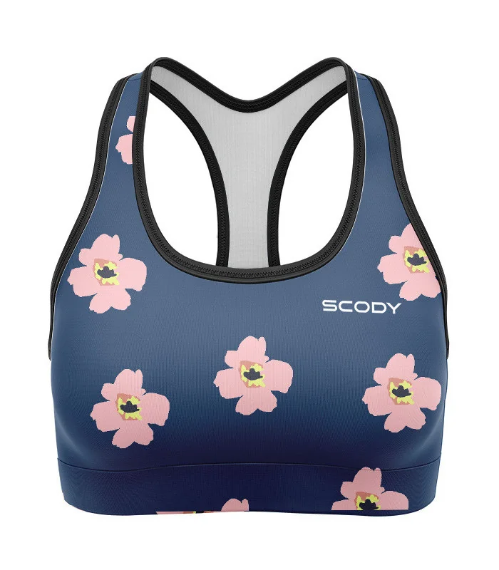 Crop Top, Racer Back - Flower