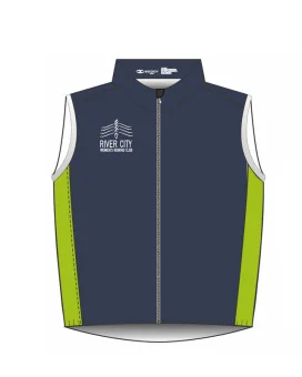 River City Rowers Lightweight Wind Vest, Pockets, Reflective Detail