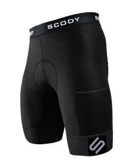 Men’s Black Cargo Cycle Shorts with Pockets – SCODY