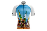 Cycle Jersey with design based on original art work entitled Beach Party by David Hart