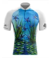Cycle Jersey with design based on original art work Reflection  by David Hart