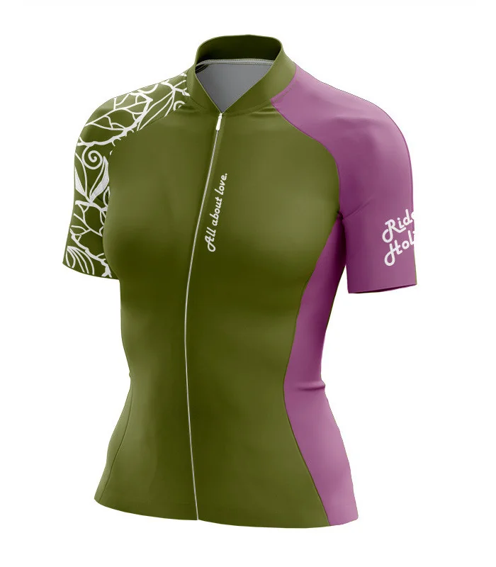 Holistic Olive Bliss Optimise Cycle Jersey - Women