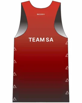 AusTriathlon SA State Team Ultra Light Weight Run Singlet, Men| Running Gear