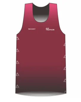 AusTriathlon State Team Ultra Light Weight Run Singlet, Men| Running Gear