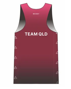 AusTriathlon State Team Ultra Light Weight Run Singlet, Men| Running Gear