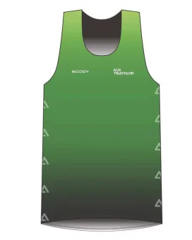 AusTriathlon TAS State Team Ultra Light Weight Run Singlet, Men| Running Gear