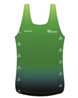 AusTriathlon TAS State Team Ultra Light Weight Run Singlet, Women| Running Gear