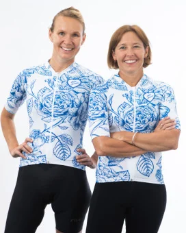 SCODY Women’s Blue Rose Cycle Jersey – Optimise Fit