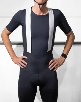 Men’s Black Cycle Bib Shorts – Askin Cuffs | SCODY