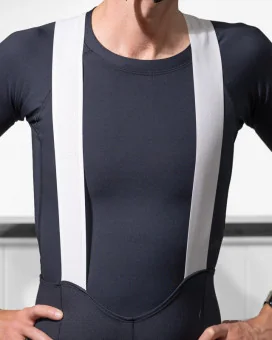Men’s Black Cycle Bib Shorts – Askin Cuffs | SCODY