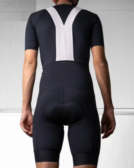 Men’s Black Cycle Bib Shorts – Askin Cuffs | SCODY
