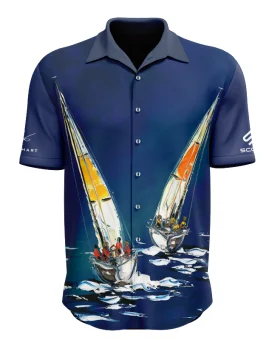 Men’s Sailing Boat Short Sleeve Shirt – David Hart