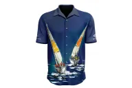Men’s Sailing Boat Short Sleeve Shirt – David Hart