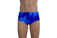 Tie Dye Blue Swim Trunks, Men | Chlorine Resistant swimwear | Made in Australia