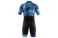 Men's Floral Cluster (Blue) optimised triathlon suit for sale at Scody Australia. Flexible payment options| Triathlon Suits