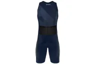 Navy triathlon suit with subtle print detail | triathlon gear | Made in Aus