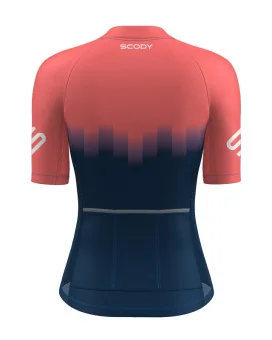 Highlights Fluoro Coral Aero Optimised Cycle Jersey | Cycling Clothing