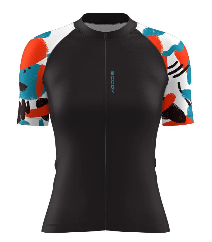 Performance Cycle Jersey - Cerulean Strokes, Women