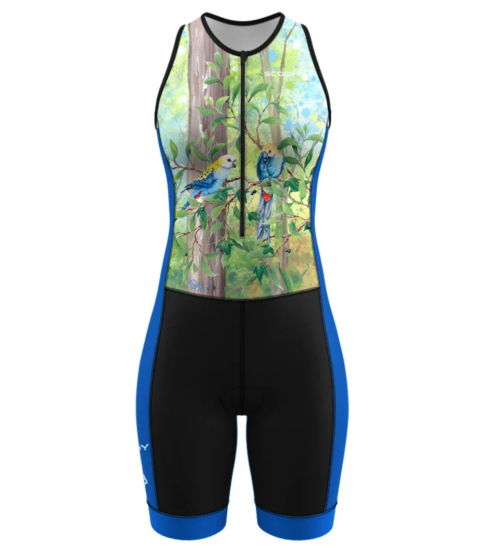 Perform Triathlon Suit, Front Zip - Rosella