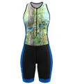 Women's sleeveless triathlon suit featuring Kristy-Ann Duffy's artwork | Flexible payment options| Triathlon Suits