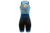 Women's sleeveless triathlon suit featuring Kristy-Ann Duffy's artwork | Flexible payment options| Triathlon Suits