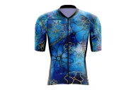 Optimise Floral Cluster Cycle Jersey - Blue | Cycling Jersey | Made in Australia