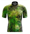 Performance Cycle Jersey, Floral Cluster by Chloe Hart - Green | Made in Australia