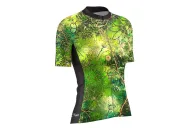 Optimise Cycle Jersey, Floral Cluster - Green | Cycling Gear