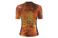 Optimise Cycle Jersey, Floral Cluster - Orange | Cycling Gear