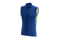 Windproof Cycle Gilet - Stripe Cobalt | Cycling Clothing | Made in Australia