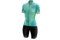Stratus Spearmint Optimise Jersey and Pure Black Optimise Bibs, Gripper | Cycling Clothing