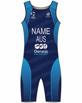 Junior Triathlon Suit, named and swim optimised | Made in Australia