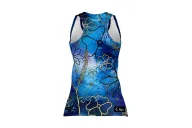 Floral Cluster Run Singlet featuring art by Australian Artist Chloe Hart| Made in Australia | 97% recycled Fabric