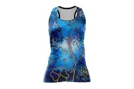 Floral Cluster Run Singlet featuring art by Australian Artist Chloe Hart| Made in Australia | 97% recycled Fabric