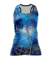 Floral Cluster Run Singlet featuring art by Australian Artist Chloe Hart| Made in Australia | 97% recycled Fabric