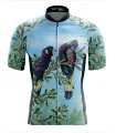 Black Cockatoo Cycle Jersey by Australian Artist Kristy-Ann Duffy