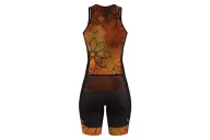 SCODY Women’s Floral Triathlon Suit – Sleeveless, Zip Front