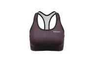 SCODY Women’s Plum Racer Back Crop Top – Light Support