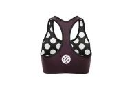SCODY Women’s Plum Racer Back Crop Top – Light Support