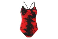 Tie Dye Red Chlorine Resistant Swimsuit, Women | Swim Wear
