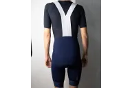 Men’s Navy Cycling Bib Shorts – Seamless Straps | SCODY