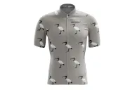 Bin Chicken Cycle Jersey on Grey - Men